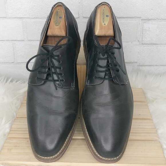 Joseph Abboud Thorton Leather Plain Toe Gray Oxfords Men's Size 10.5 - Picture 3 of 7